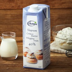 올림피아 UHT 크림 조지방함량 40%, 1개, 1L