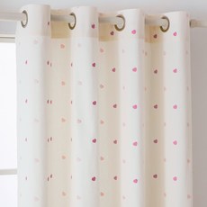 Sarah Haus 長窗型穿環式兒童房窗簾, 3 嬰兒愛心