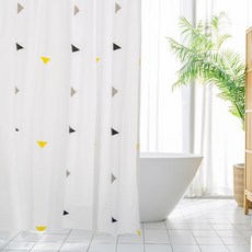 Saenghwalgongsik 防霉浴簾, 白色, 1個