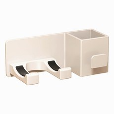 I LIFE 多功能置物收納 鋁合金吹風機架 浴室 免釘安裝, 1個, 白色