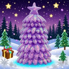 SalimOn SalimOn Glow Pop 聖誕裝飾樹, 紫色, 1個