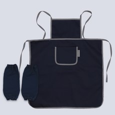 BEBE CHOUETTE 兒童方形現代美術棉質圍裙 + 袖套組