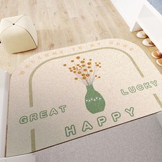 亮麗北歐風圓頂造型PVC玄關入口門墊, B02