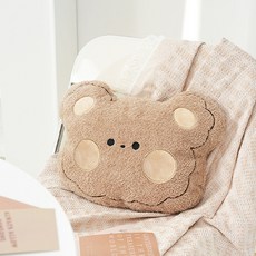 더플로우커머스 홈플로우 편안하고 보들보들 귀여운 동물 쿠션 곰, 혼합색상