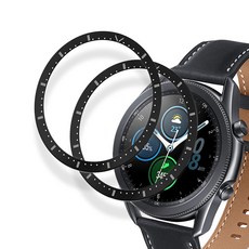 DC NET WORK Galaxy Watch 鋁製錶圈 45mm 2入, DC-BLACK