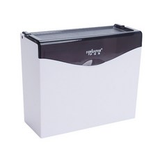 Primde& 免打孔長方形壁掛式面紙盒 H_RD_23, 黑色, 1個