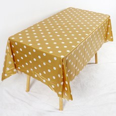 Maket Gamseong 派對圓點桌布 137 x 274 cm, 金色, 1個