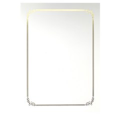 獎狀工廠 燙金獎狀 白卡紙 神殿 A4, 100個, 純白色