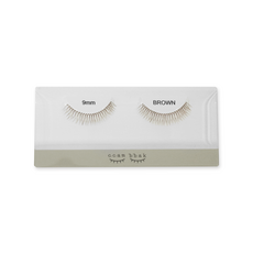 깜박 인조 속눈썹 통짜 Gray Pair Brown 9mm, Mint, 1개