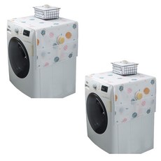 小麥購物 加大款冰箱收納掛袋防塵罩 L181, 星球, 2個