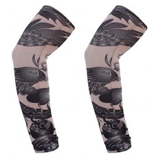 순잠 간지 여름 문신토시 2p, 봉황 블랙