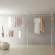 衣架專家 寬版四層衣架, 白色