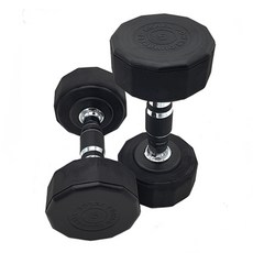 파워헬스 12각 우레탄 아령 블랙, 5kg, 2개