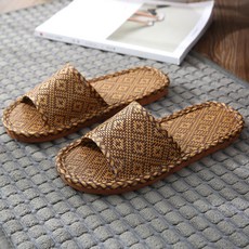 daysoy 涼爽竹製客廳室內拖鞋, 01, 1個