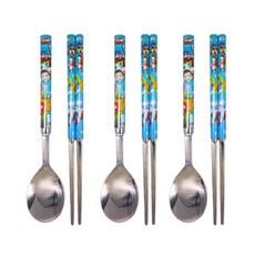 LE BARN Hello Cabot 7 兒童筷子 3件套, 混合顏色