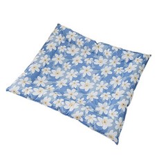 루나글램 반려동물 흰 꽃 쿨매트, 블루, 1개