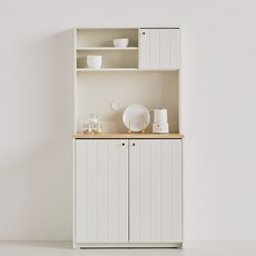 스칸디무드 국내제조 쿠엔코 도어 주방수납장 상부장세트 800 방문설치, 오크화이트