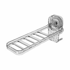 旅行吸盤摺疊晾曬衣架, 透明白