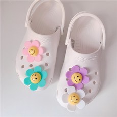 微笑花洞洞鞋鞋扣4件組