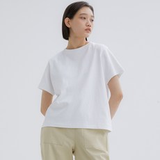 LOVE N SHOW 女款單線車縫短袖T恤 LCFDPTS19, 白色, 1個