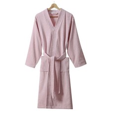 THE ZAKKA 頂級棉質浴袍 XL, 粉紅色, 1個