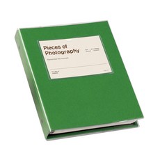 文具白書 日常活頁自黏相簿, 綠色(白色內頁), 25張