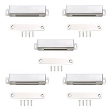 不鏽鋼櫃門磁吸器 銀色 L號, 5個