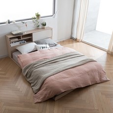 리바트 뉴트 저상형 프레임 도어형 침대 프레임 단품 방문설치, 오크