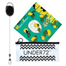 UNDER72 高爾夫球毛巾+伸縮掛繩+收納袋組, T11, 1組