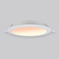 KDT LED 욕실 화장실 다운라이트 20W 150mm, 화이트 + 전구색, 1개
