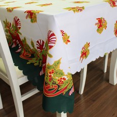 聖誕拐杖桌巾, 1張