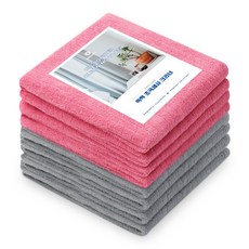 쓱싹 사각테리 파워매직크리너 핑크 4p + 그레이 4p 세트 40 x 60 cm, 1세트