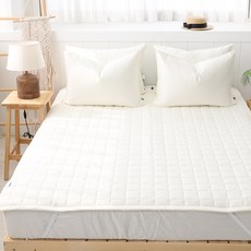 MY SENSE 純棉固定鬆緊帶床墊, 象牙白