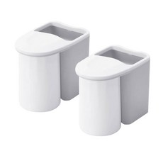 帶摩納哥橄欖納格蘭託的磁鐵嘴杯, 灰色的, 2個