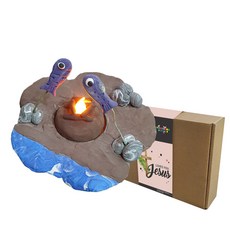 VICDREAM 觸摸聖經 耶穌的早餐 DIY用品, 1個, 混合顏色