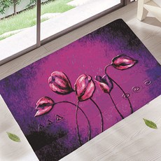 夢幻繽紛油畫藝術玄關浴室廚房地墊, 04, 1個