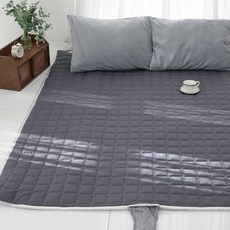 SCOHOme 韓國製造 冬季用 純棉 40支 斜紋 鋪棉 電熱水暖墊套, 都會炭灰