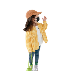 미소파파 아동용 라니 체크남방 + 청바지 세트