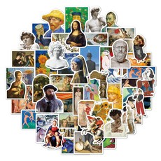 예스몰 팬시 스티커 52p, 1세트, 유화