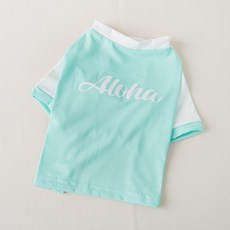 레드퍼피 반려동물 알로하 래쉬가드, 에메랄드, 1개