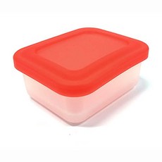 Ondiz 矽膠糖果色密封容器 紅色 小型, 1入, 1個