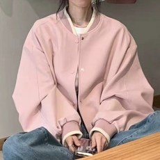 PEONIST 女款休閒百搭鈕扣短版夾克