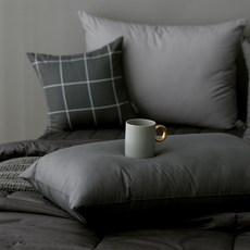 타카타카 슬립온 통째로 빨아쓰는 베개, 차콜, 1개