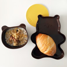Doho 糖果熊碗 + 盤子, 巧克力, 碗 + 盤子, 1套
