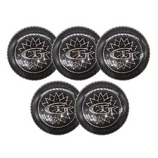 금속 고급 포인트 정장 단추 티지 21mm, 블랙니켈, 5개