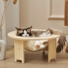 DING DONG PET 貓咪太空透明貓碗吊床, 1個, 單一顏色