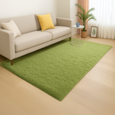 힐링스팟 잔디 거실 러그