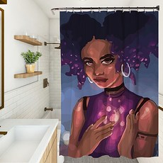 Market A Pin-up Funky Picture 浴簾 YL115 90 x 180 cm, 1個