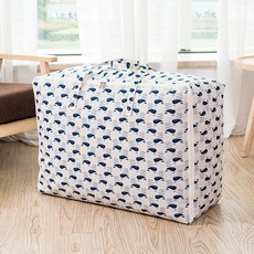 北歐風防潮棉被收納包, 04 藍海豚, 1個