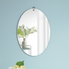 MISO EYE 簡約橢圓浴室兩用玻璃鏡, 透明